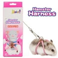 thumbnail image 2 of Adjustable Small Pet Hamster Leash Harness Set With Bells Ferrets Traction Rope, 2 of 8
