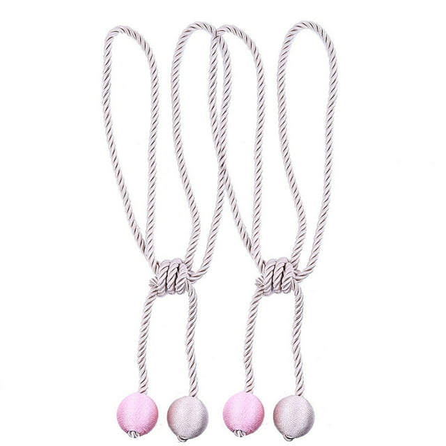Agiferg Retro Window Curtain Cord Rope Buckle Tiebacks Tie Backs Curtain Hanging Ball