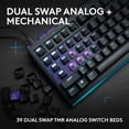 thumbnail image 2 of Logitech G512 X 98 DUAL SWAP, Hot-Swappable TMR Analog / Mechanical Gaming Keyboard, 8K Polling Rate, Black Tactile, 2 of 11