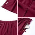 thumbnail image 5 of Lumtrix Men’s Athletic Running Shorts Lightweight Workout Gym Shorts with Zipper Pockets for Basketball Hiking Wine M, 5 of 6