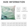 thumbnail image 5 of BANET  Throw Pillow Covers Green Geometric Gradient Pattern Short Plush Pillowcase Home Decor Cushion Case for Couch Sofa Bed Super Soft &amp; Comfortable 20x20in, 5 of 5