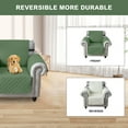thumbnail image 4 of Eurhowing Recliner Chair Cover Waterproof, Non-Slip Couch Protector, Reversible Quilted Sofa Slipcover with Elastic Straps for Pets Kids, 21 Inch, Green, 4 of 7