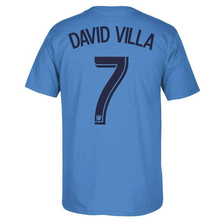 David Villa New York City Football Club Blue Jersey Name and Number T-shirt T-shirt