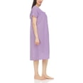 thumbnail image 3 of Ezi Women's Short Sleeve Cotton-rich House Dress Duster, 3 of 5