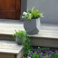 thumbnail image 6 of Sunnydaze Assorted Moondust Concrete Outdoor Planters 2-Count, 6 of 9