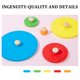 thumbnail image 4 of Rompecabezas de formas geométricas de madera Montessori, rompecabezas de múltiples pomos, juguete de educación temprana, 4 of 5