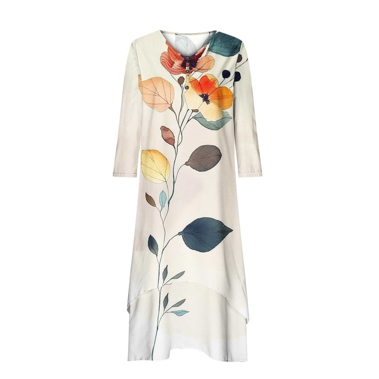 gbyLJF Tea Dress for Women Vintage Floral Sun Dress Womens Summer Casual Dress Casual Wrap Dress Beige 4XL - Walmart.com gbyLJF Tea Dress for Women Vintage Floral Sun Dress Womens Summer Casual Dress Casual Wrap Dress Beige 4XL - Walmart.com