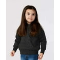 thumbnail image 4 of Couver Toddler Fleece Long Sleeve Hooded Pullover Sweatshirt with Side Seam Pockets, BLACK LEOPARD 5/6, 4 of 5