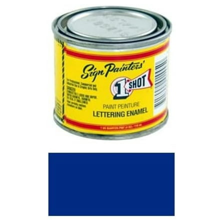 Reflex Blue Pinstriping Lettering Enamel Paint, 1/4 Pint