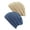 Beige/Dark Denim, variant on Womens Knit Beanie Cap Hat (2 PACK), Gold/Silver