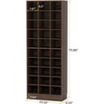 thumbnail image 3 of Tribesigns 10-Tier Shoe Storage Cabinet,  Wooden Shoe Rack with 30 Cubbies, Freestanding Tall Entryway Shoe Organizer for Closet, Entryway, Living Room, 3 of 10