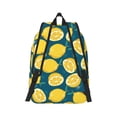 thumbnail image 2 of Rateoe Lemon Pattern Canvas College Laptop Backpack,Travel Daypack,Durable Rucksack Travel Notebook Bag School Backpack Book Bag for Men Women-Small, 2 of 7