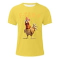 thumbnail image 4 of T-shirts pour Hommes avec Graphique de Coq Amusant, T-Shirt Décontracté à Manches Courtes Col Rond Idéal pour un Usage Quotidien et des Activités Extérieures, 4 of 4