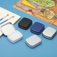 thumbnail image 5 of 24 Wells Mini Paint Tin Box, 2pcs Mini Travel Empty Watercolor Tin Palette Box Portable Metal Paint Storage for Gouache Acrylic Oil Paint, Matte White, 5 of 6