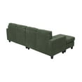thumbnail image 7 of U Shaped Sectional Sofa,6-Seats Modular Corduroy Sofa Couch with Ottoman for Living Room,Green, 7 of 7