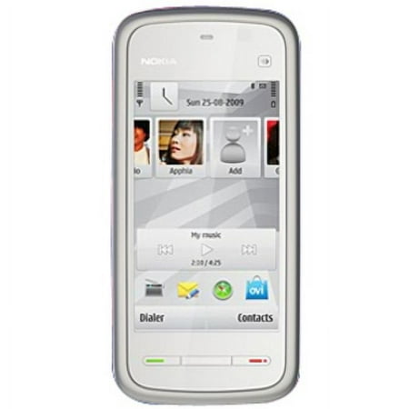 Nokia 5230 70 MB Smartphone, 3.2" LCD640 x 360, 128 MB RAM, White, Black