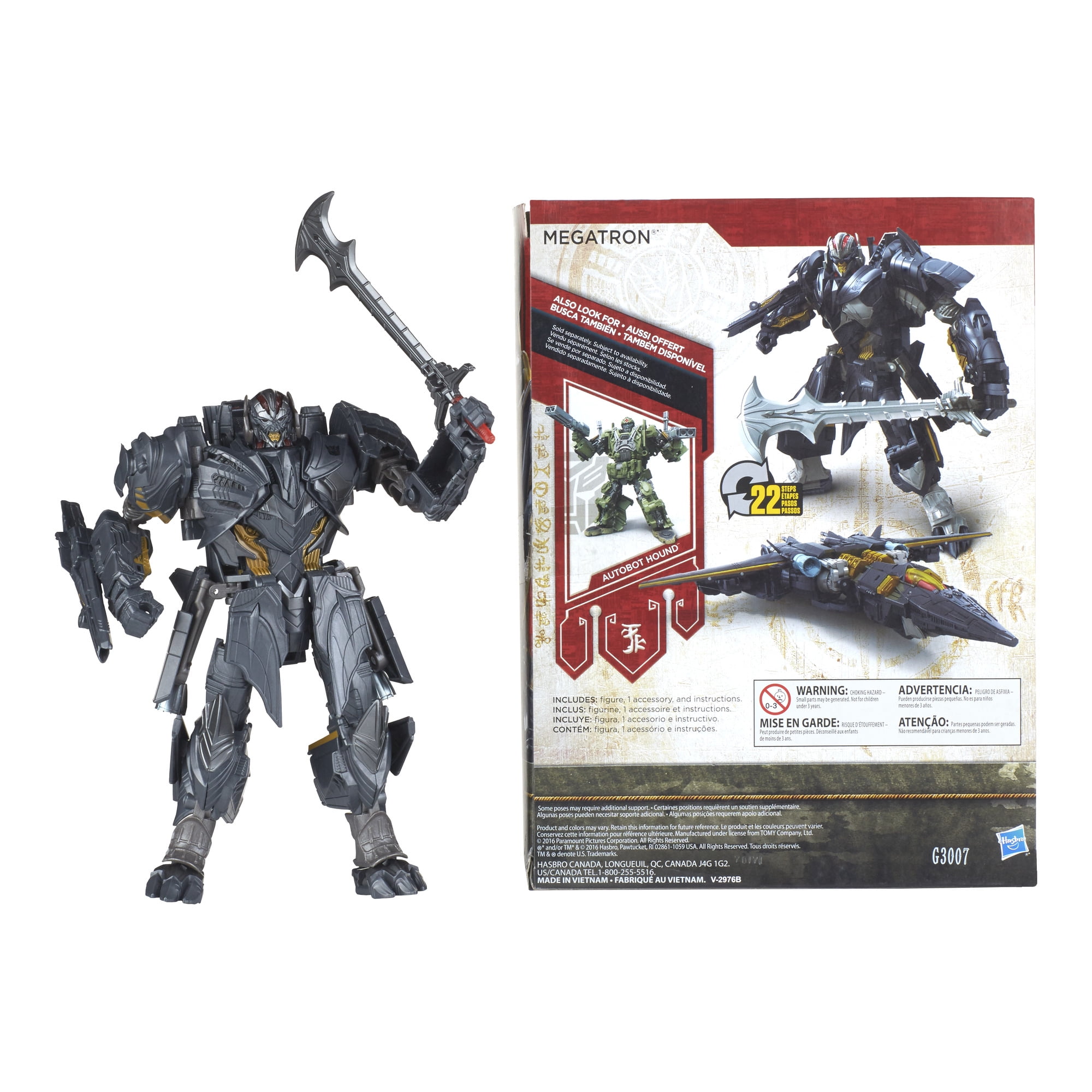 Age 8+ NEW Transformers The Last Knight Premier Leader Megatron 