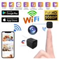 thumbnail image 2 of Mini cámara, 1080P HD Cámara de vigilancia pequeña Batería de larga duración Cámara de videollamada Cámara de seguridad Nanny para uso en interiores y exteriores con detección de movimiento y visión nocturna por infrarrojos Kuyhfg Sin marca, 2 of 5