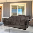 thumbnail image 7 of Northlight Hand Woven Resin Wicker Porch Swing with Chain - Dark Brown, 7 of 7