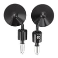 thumbnail image 2 of 1 Pair Motorcycle Handle Bar End Mirrors Round 7/8in Rear View Mirror Replacement for Aprilia Tuono Mana Dorsoduro Shiver, 2 of 5