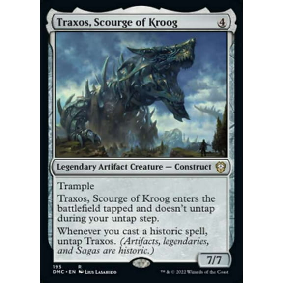 MtG Dominaria United Commander Rare Traxos, Scourge of Kroog #195