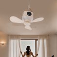 thumbnail image 1 of USB Ceiling Fan, Portable Remote Control 7200mAh Battery Outdoor Ceiling Fan Timing Function  for Tent for Bed White,Beige, 1 of 7