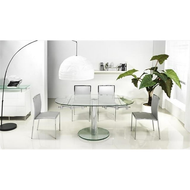 Casabianca Furniture CB-T030 Thao Dining Table - Clear Tempered Glass