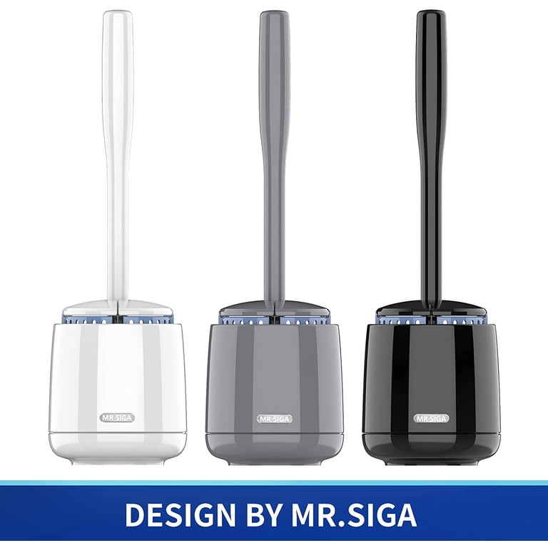 MR.SIGA Premium Toilet Bowl Brush and Holder, White photo 7