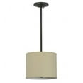 thumbnail image 7 of Meyda 151434 14 in. Cilindro Beige Textrene Pendant, Timeless Bronze & Beige - Lodge Fabric Contemporary Acrylic, 7 of 7
