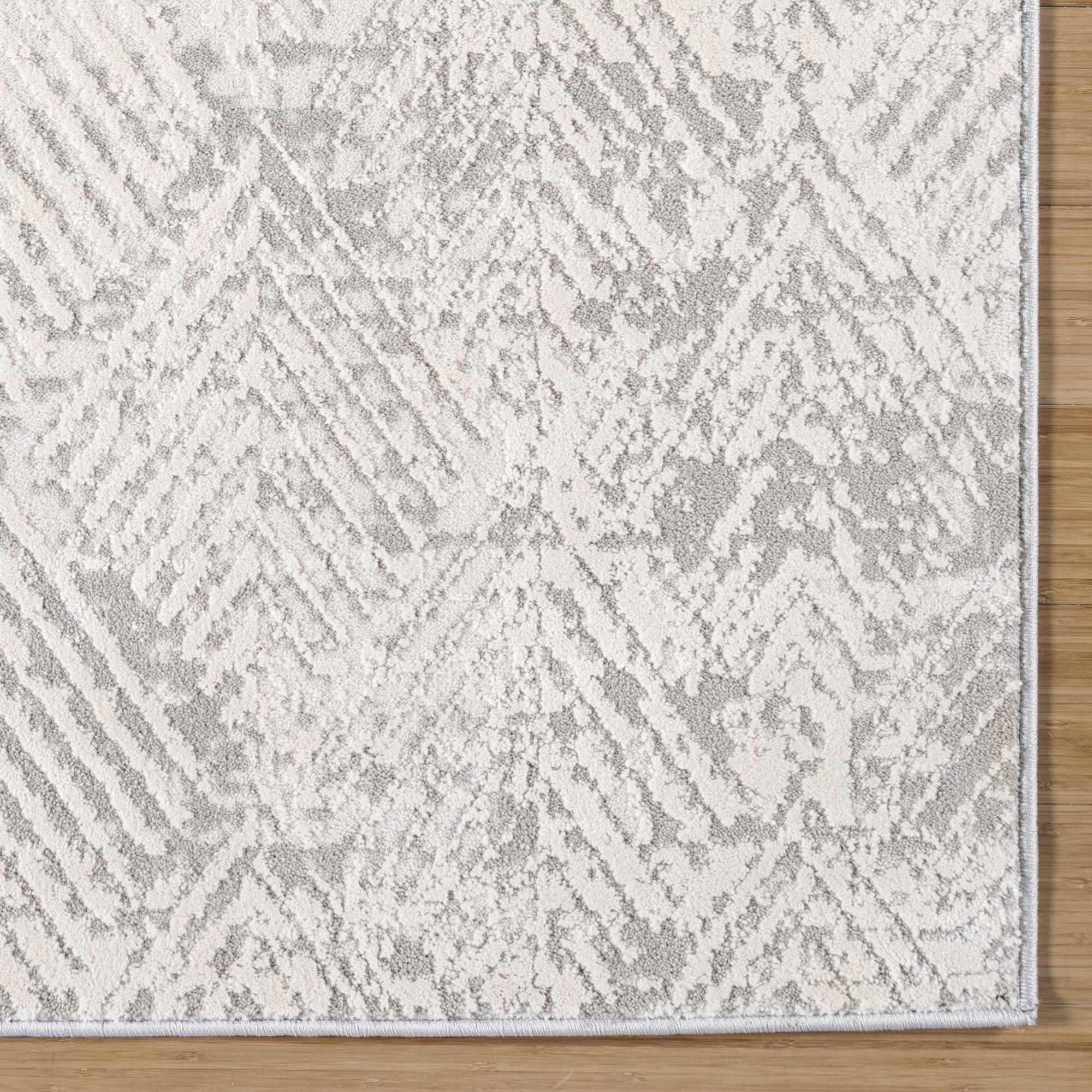 Gertmenian Eden Zac Polyester Gray Non-Slip Abstract Indoor Area Rug, 8x10