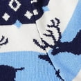 thumbnail image 6 of Zwiiyzr Unisex Toddler Baby Boy' Girls' Cardigans Sweater Christmas Snowflake Deer V-Neck Long Sleeve Button Knit Sweaters for 2-7 Years Blue, 6 of 9
