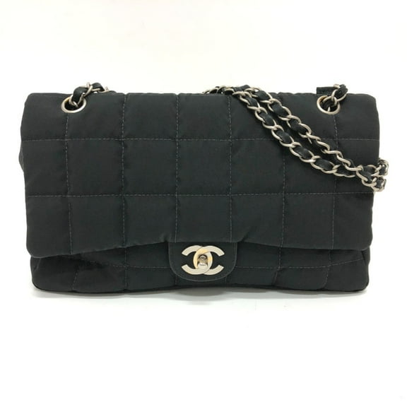 Pre-Owned Chanel CC Mark Chain Bag Crossbody Shoulder Bag Black SilverHardware (Good)