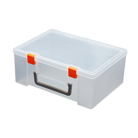 LEORX Portable Handheld Storage Container Plastic Box for Home Accessory Organization