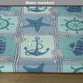 thumbnail image 6 of Ambesonne Anchor Place Mats Set of 4, Ships Wheel Turquoise, Standard Size, Turquoise Navy, 6 of 6