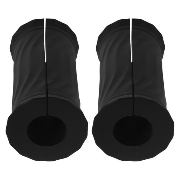 BESTYASH 2Pcs Black Silicone Dumbbell Wrap Grips for Gym Hand Comfort and Secure Lifting