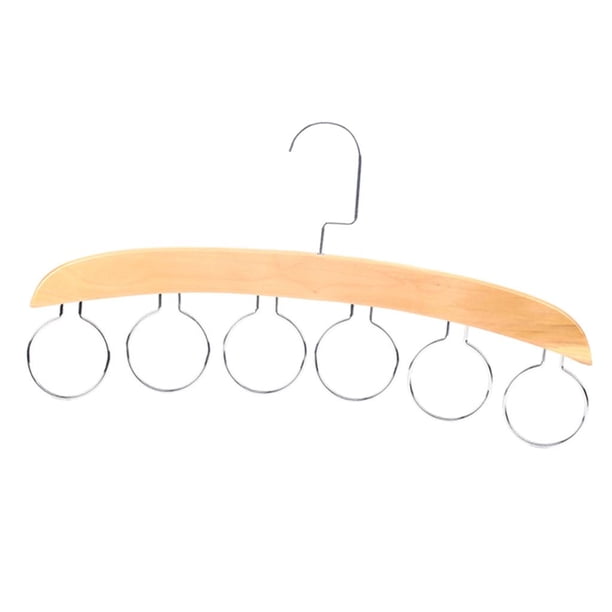 Organizador de perchas para bufandas, ahorra espacio, ideal para corbatas y cinturones. marrón