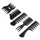 thumbnail image 5 of Juego de peine para estilismo de cabeza de aceite para hombre, peine profesional para peluquero, dientes anchos, peine para cabeza de aceite, 5 uds., negro, 5 of 5