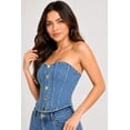 thumbnail image 4 of Set Corset y Jeans acampanado Roman Fashion /Juvenil, 21624 (Azul medio) azul M, 4 of 4