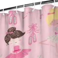 thumbnail image 3 of Ballet Princess Pattern Shower Curtain 36"x72" ,Bathroom Decorative Shower Curtains Set with 12 Hooks,Modern Waterproof Washable Shower Curtain, 3 of 6