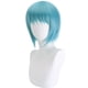 thumbnail image 2 of Peluca corta para cosplay, azul claro, con flequillo en capas, 35 cm, Heat R, 2 of 3