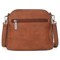 thumbnail image 6 of Wrangler Small Crossbody Bags for Women Shoulder Cute Purses and Handbags with Adjustable Strap, Brown, 6 of 7