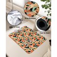 thumbnail image 5 of Spring Peach Dish Drying Mat for Kitchen Counter, Super Absorbent Quick Dry Coffee Bar Mat Pad Thin Diatomaceous Sink Mat Non Slip Dish Drainer Mat 16''''x18'''' Summer Fruits Teal Black Striped, 5 of 6