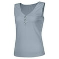 Womens Tank Top Clearance Women's Vneck undershirt sleeveless button