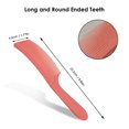 thumbnail image 3 of facefd Barber Stylist Curved Styling Comb Flat Top Hairdressing Comb Orange, 3 of 7