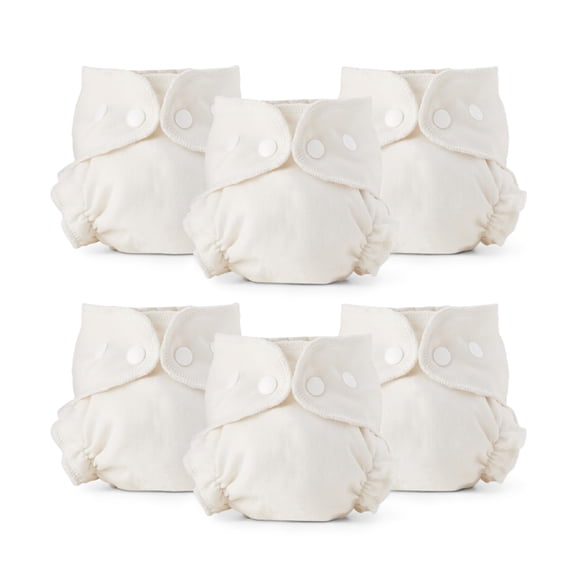Conjunto de pañales de tela, algodón orgánico certificado, talla 1
