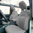 thumbnail image 1 of TLH Solid Gray Front Set Neoprene Custom Fit Seat Covers for 2021 - 2022 Ford Bronco Front Size SUV with Water Resistant Neosupreme Insert, 1 of 6