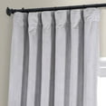 thumbnail image 3 of HPD Half Price Drapes Signature Concrete Gray Plush Velvet Hotel Blackout Curtains(1 Panel), 50W X 96L, 3 of 6