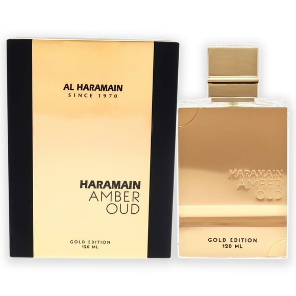 Amber Oud Al Haramain Unisex 4 oz EDP Spray Edición Dorada Model