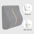 thumbnail image 5 of TISHIJIE Memory Foam Lumbar Support Pillow for Car - Mid/Lower Back Support Cushion - for Car Seat, Office Chair, Recliner Etc., 5 of 6