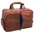 thumbnail image 3 of U Series | AVONDALE | 19" Leather, Triple Compartment, Carry-All, Travel, Laptop Duffel - Brown, 3 of 8